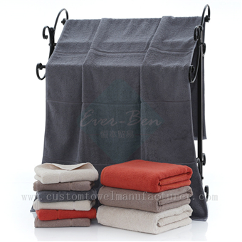China Bulk bathroom towels Manufacturer Bespoke Cotton Grey Home Towels Producer
